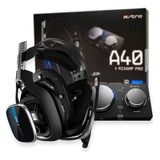 Audífonos Gaming Pro + Amplificador Mixamp- Astro A40 Ps4 Tr