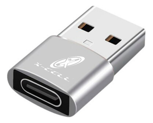 Adaptador Usb Usb C 3a Turbo Carregamento Ultra Rápido Prata