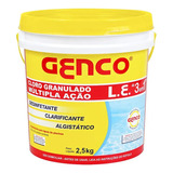 Balde Genclor Cloro Granulado 2,5 Kg M. Ação 3 Em 1  - Genco