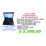 Lenovo T480  Core I7-8650u 16gb Ram 128ssd +500hd