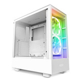 Gabinete Nzxt H5 Elite Cristal Templado 2 Fans Cc-h51ew-01 Color Blanco