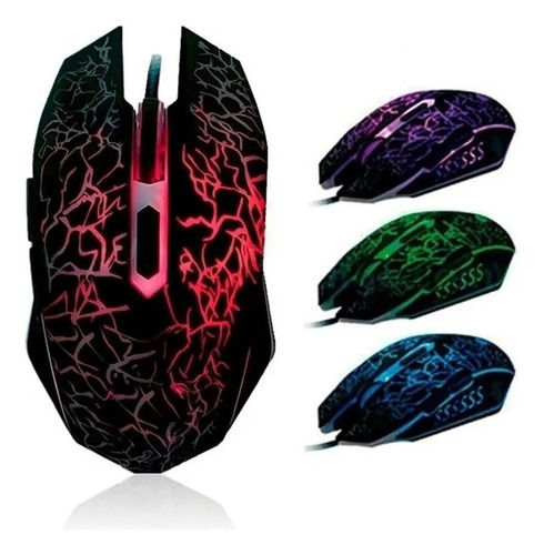 Gaming Mouse Raton 6 Botones Game Pro Gamer Para Pc 