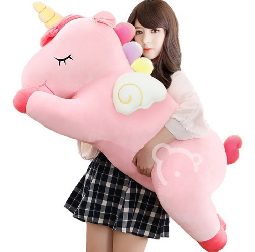 Unicornio De Peluche 1 Metro, Jumbo Gigante Grande + Regalo,