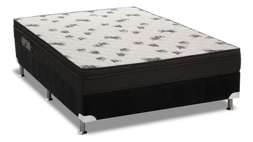 Cama Box Casal: Colchão Espuma D45 Ortobom  Light Saúde Ort