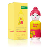 Perfume Benetton United Colors Sisterland Yellow Peony Edt80