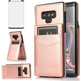 Funda Para Samsung Galaxy Note 9 - Oro Rosa Con Tarjetero
