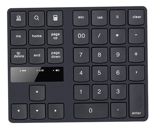 Teclado, Miniteclado Numérico Inalámbrico, Tecla Recargable