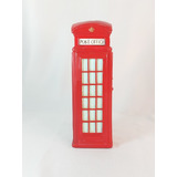 Miniatura Cofre Cabine  Telefônica Londres Em Plástico.
