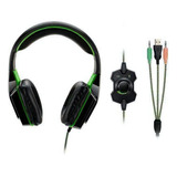 Headset Gamer Dual Shock Led Verde Multilaser - Ph180