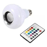 Foco Led Bocina Bluetooth, Bombilla Inteligente