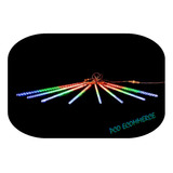 Cascata Bastão 8 Tubo 384 Led Snow Fall Chuva Meteoro 50cm Cor Das Luzes Colorido