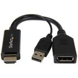  Conversor Activo Hdmi2dp Hdmi O Dvi A Displayport Negro