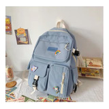 Mochila Estilo Coreano De Gran Capacidad, 4 Colores, 17 PuLG