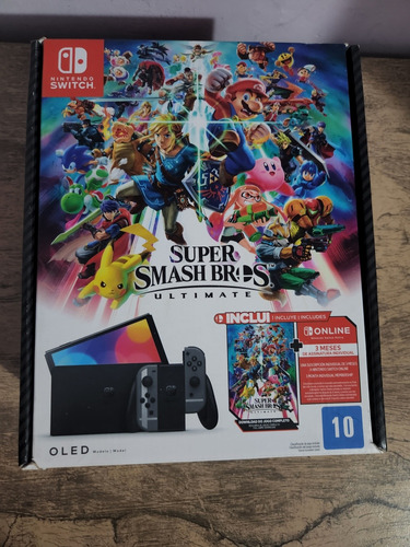 Nintendo Switch Edição Super Smash Bros Oled Semi Novo 