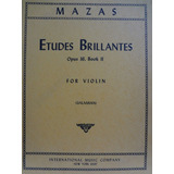 Partitura Violino  Mazas Etudes Brillantes Op. 36 Book 2 