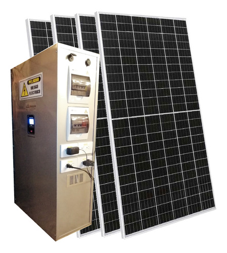 Gh-2000 Kit Híbrido Planta Panel Solar Monoperc Apto Nevera