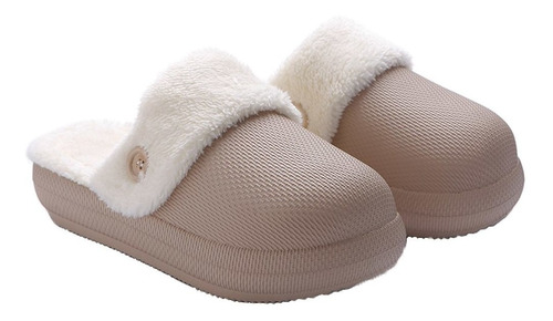 Pantufla Mujer Harenna Peluche Sueco Alto Abrigo Invierno