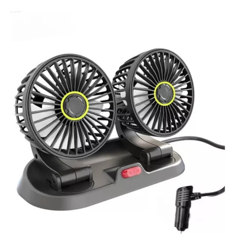 Ventilador Doble Para Auto 360° Conexión 12v Encendedor/ R&r