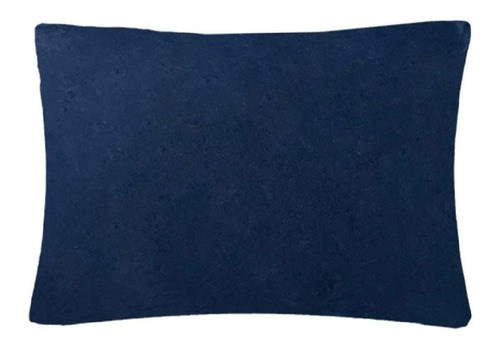 Funda Soft P/almohada Marino Microfibra Ultrasuave Tesso Color Azul Marino