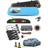 Kit Estacionamiento Espejo Con Doble Camara + Sensores 
