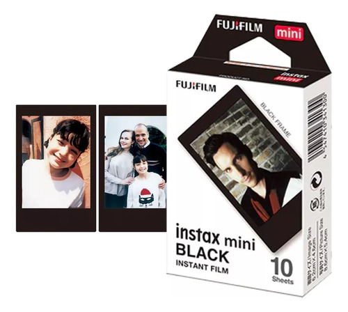 10 Filmes Black Fotográficos Para Instax Mini 11, 12 