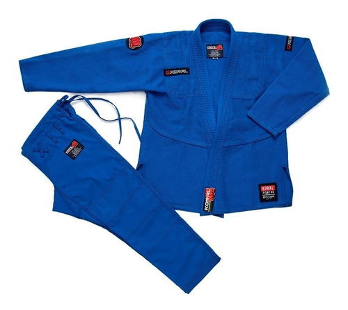 Kimono Jiu Jitsu Mkm Azul - Koral
