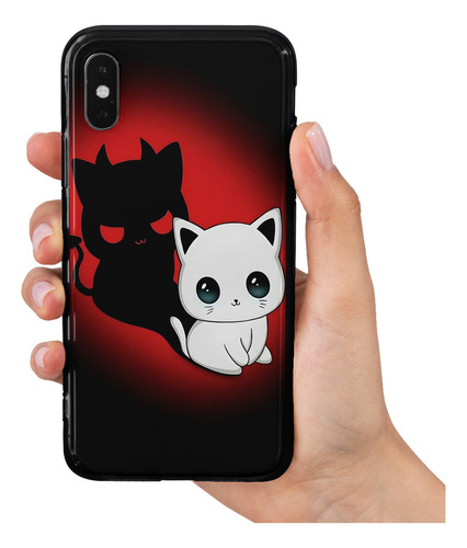 Funda Para iPhone En Todos Los Modelos Demon Cat.