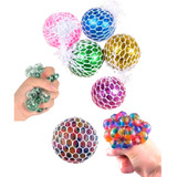 5 Pelotas Mesh Ball  Multicolor Y Metalizada Souvenir Piñata