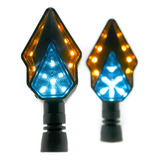 Direccionales Para Moto Rasen Led Secuencial Tipo Diamante U