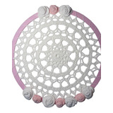 Atrapasueños Mandala Grande Crochet Rosa