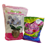 Pack De 2 Sustrato Y Fertilizante Para Orquideas 500 Gr C/u