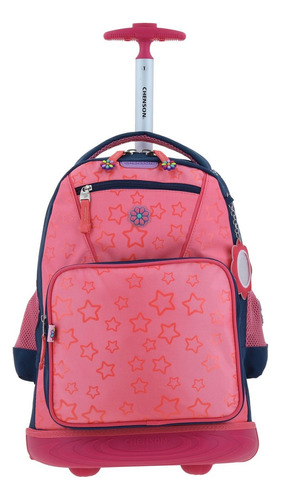 Mochila Chenson Ruedas Escolar Primaria Happy Girl Estar Hg66502-9