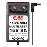 Fonte Carregador 15v 2a Para Caixa Multilaser Sp-395 Sp-396