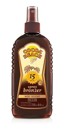 Protector Solar Cocoa Beach Spray Bronzer Fps 15 X 250ml