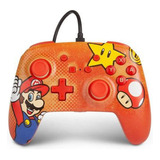 Controle Nintendo Switch Super Mario Vermelho Enhanced Wired