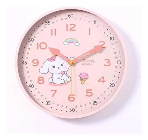 Reloj De Pared Analógico Para Niños Decorativo 