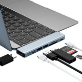 Dockstation Usb C Hub Dongle 7 Em 1 - Compatível M1 Air Pro