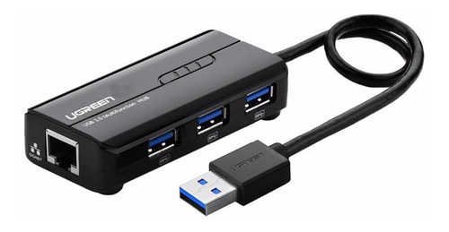 Hub Usb 3.0 Ugreen Gigabit Ethernet 1000 Mbps 3x Usb 3.0 