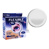 Espejo Led Flexible Con Aumento X10 De Maquillaje 