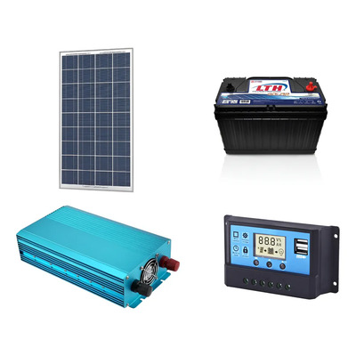 Kit - Panel Solar 100w, Batería Lth 12v115ah, Inversor 600w | Meses sin interés
