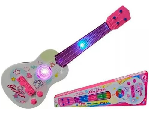 Juguete Music Guitarra Luces Sonido Niños Regalo Instrumento