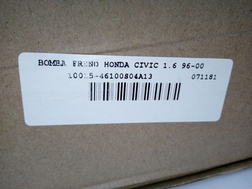 Bomba Freno Honda Civic 1.6 96-00  Foto 4