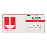 Filarin 20 Mg Caja Con 30 Comprimidos