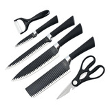 Conjunto Premium Facas Churrasco: Kit 6 Peças Antiaderente