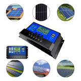 Controlador De Carga Painel Solar 30a 12v/24v 2 Usb