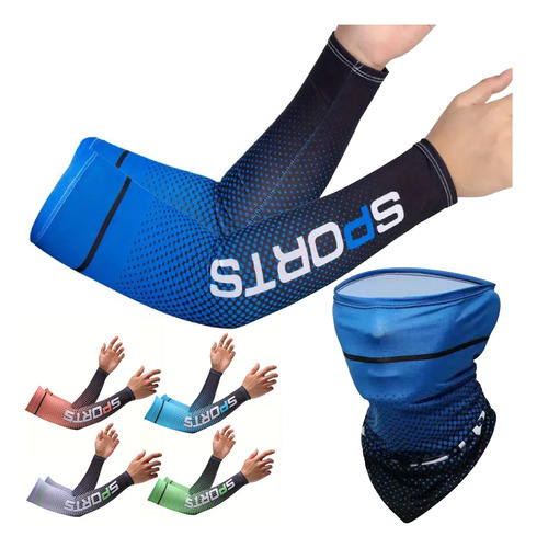 Set Mangas De Protección Brazos Cuello Deportivas Ciclismo