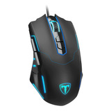 Terport S708 Mouse Gamer De Entrada Con 7 Botones Programables, Seguimiento Hasta 7200 Dpi Y Con 5 Niveles Ajustables, Mouse De Juegos Ergonómico Programable