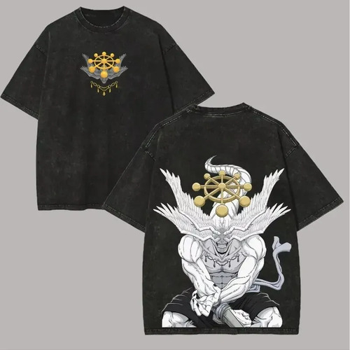 Camiseta Mahoraga Jujutsu Kaisen De Algodón Lavado Para Homb