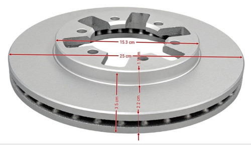 Disco Freno Delantero Nissan Frontier D21 / D22 Foto 6