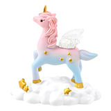 1 Figura De Resina En Forma De Unicornio Rosa Para Pastel